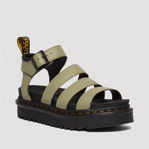 Dr. Martens Blair’s Women’s Pisa Strap Sandal in Pale Olive